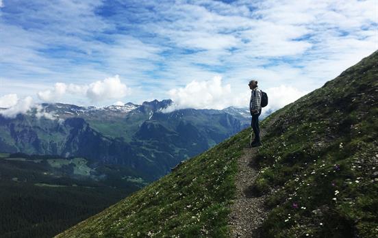 Walker on the Eiger Trail