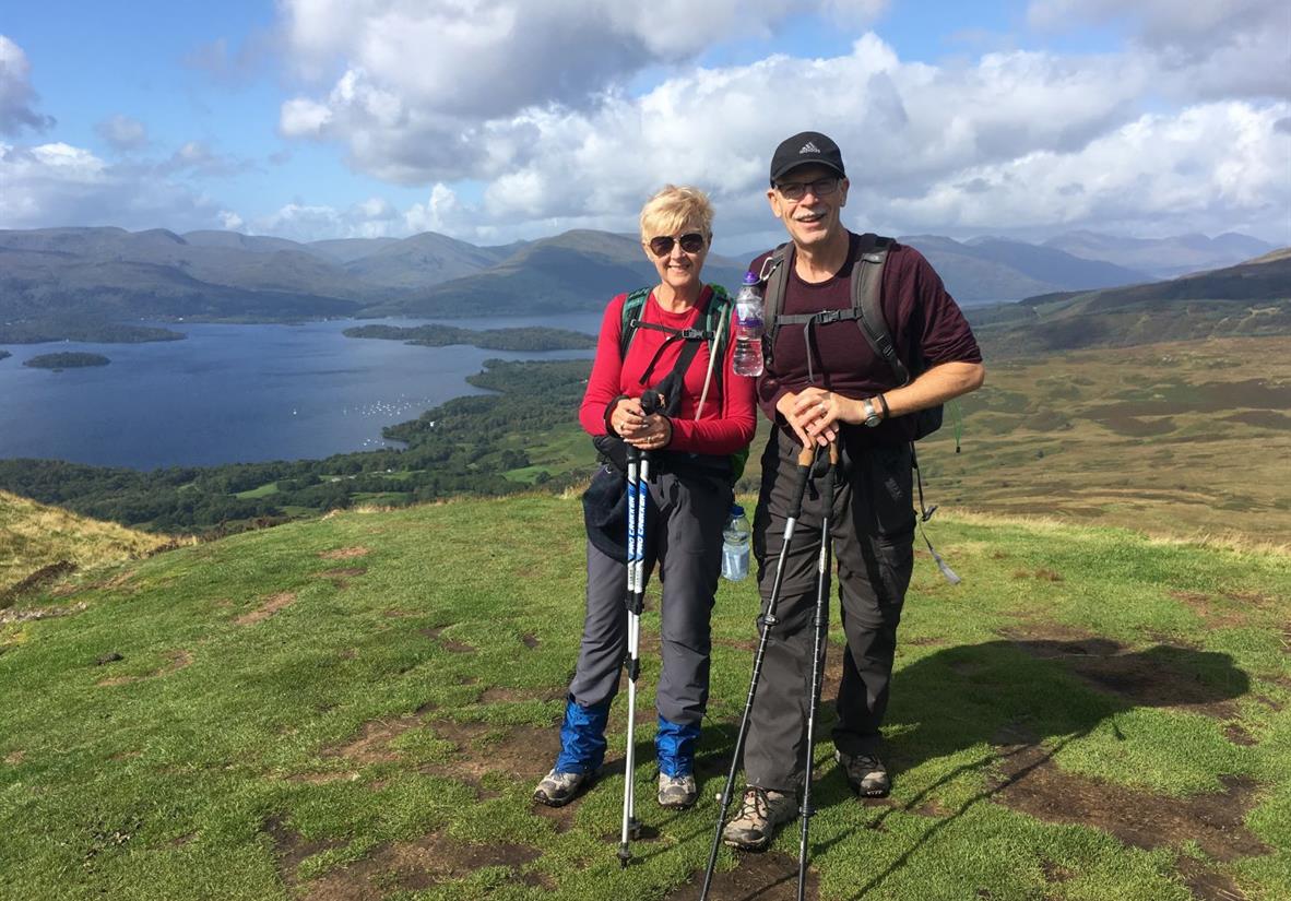 A view over Loch Lomond on the West Highland Way