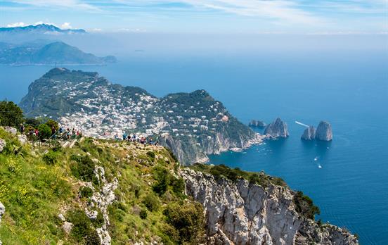 Aussicht auf die Insel Capri