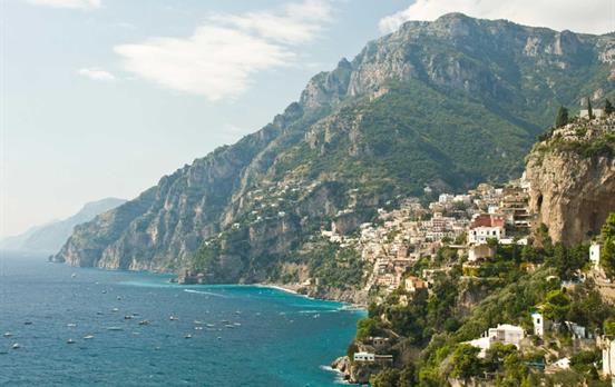 Blick auf Positano