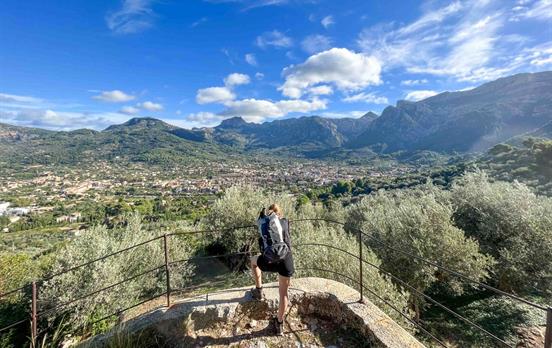 Ausblick auf Sollér und den Puig Major
