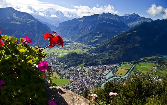 The view to Interlaken
