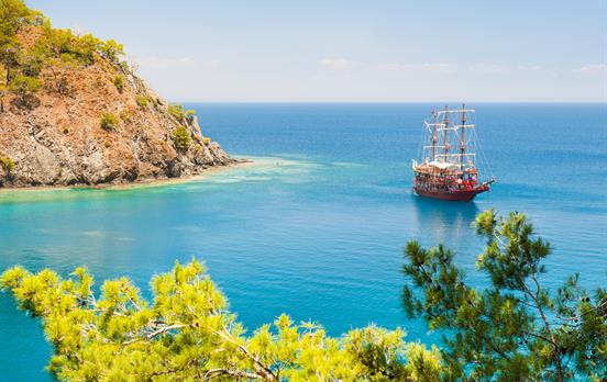 Looking over the coast near Kemer