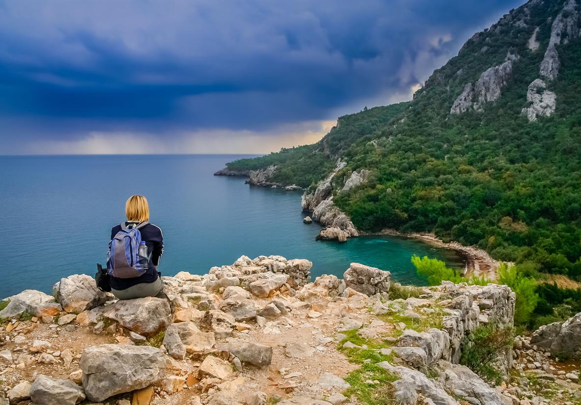 Overlooking Olympos Beach