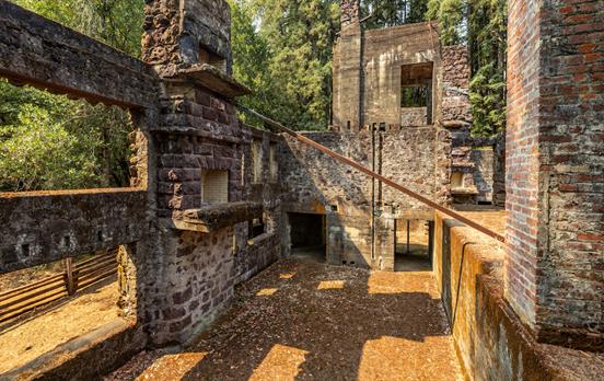 The historic ruins of Jack London's home