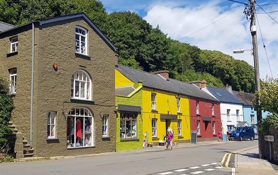 Bunte Häuser von Solva