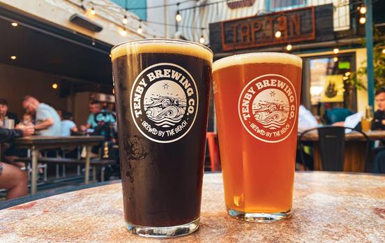 Enjoy a beer after your walk