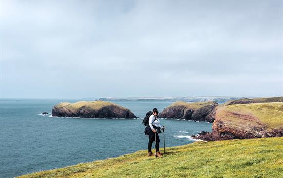 Cliff path on Angle Peninsula