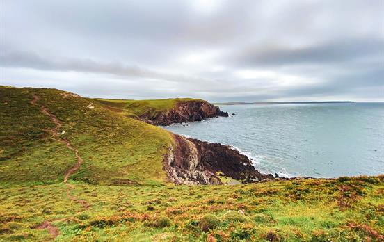 Cliff path on Angle Peninsula