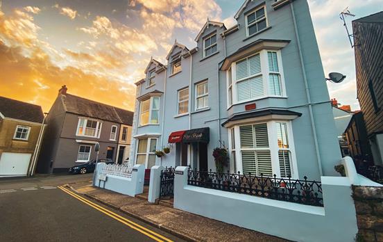 Stay in friendly guesthouses along the way