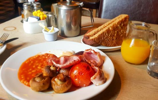A full breakfast sets you up for the day