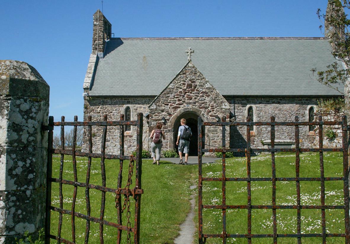 An old church along the trails