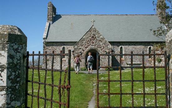An old church along the trails