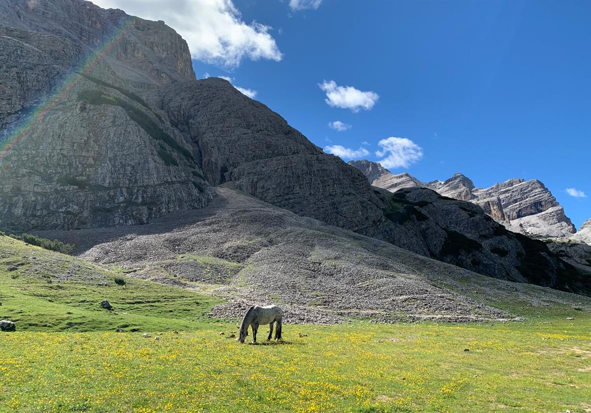 Auf dem Weg zum Rifugio Lagazoui