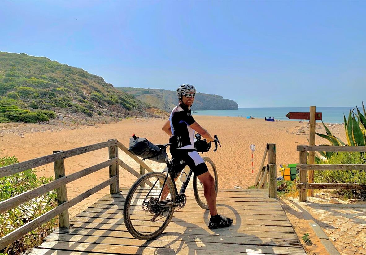 Reaching the sandy beaches along the coast