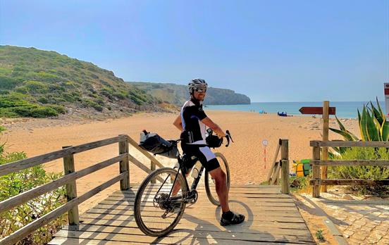Cycling by the beaches