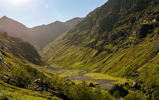 Eine Wanderung im Lost Valley bei Glencoe