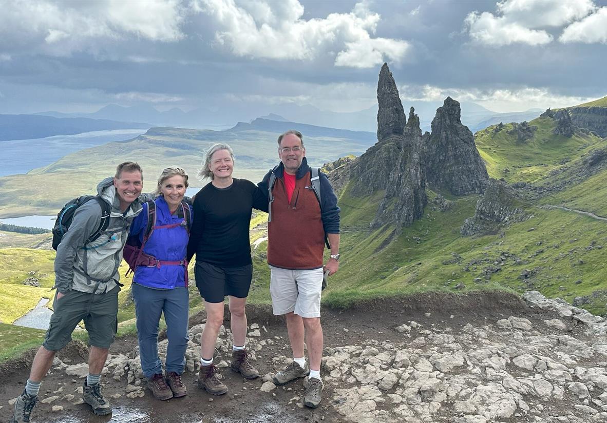 Macs Adventurer's at the Old Man of Storr on Skye