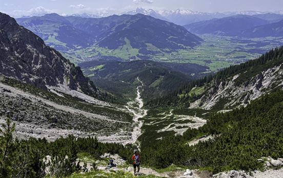 Alpenpanorama Abstieg Maria Alm