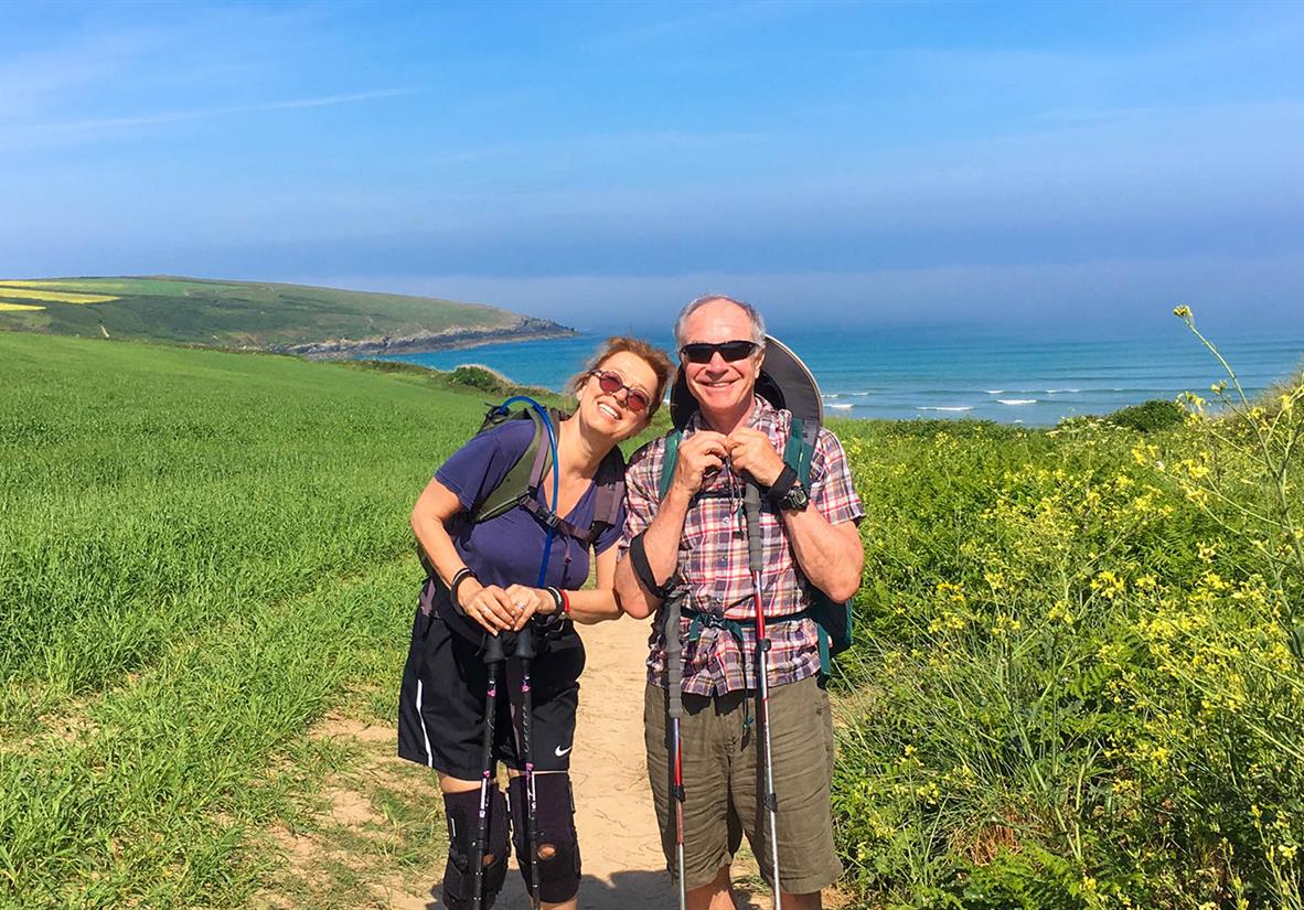 Enjoying the coastal path