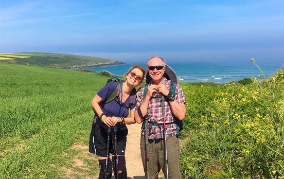 Enjoying the coastal path