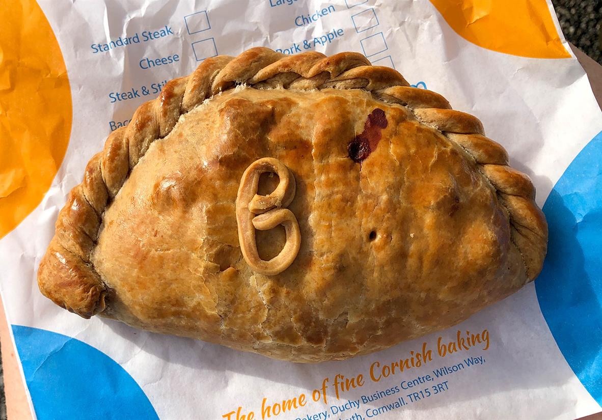 A cornish pasty for lunch! Yes please.