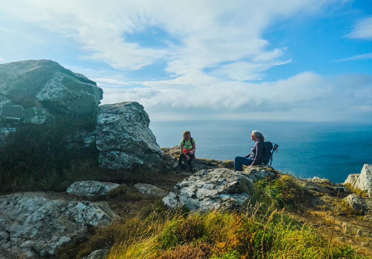 Walk sections of England's "South West Coast Path"