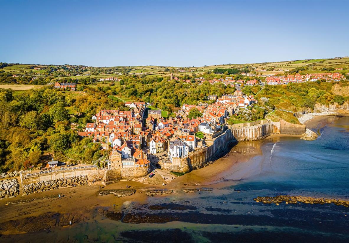 Das Ende des Coast to Coasts: Robin Hoods Bay