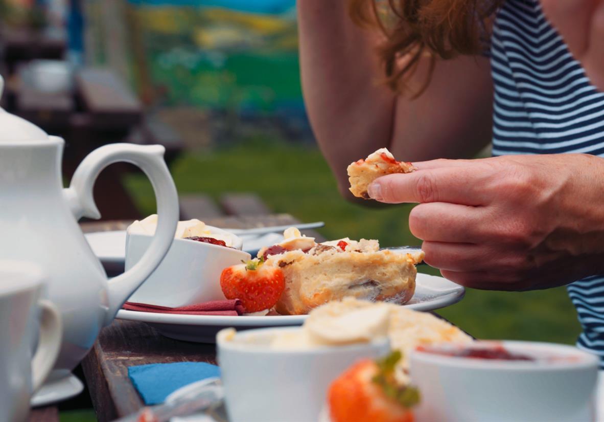 Cream tea is a must in the Cotswolds