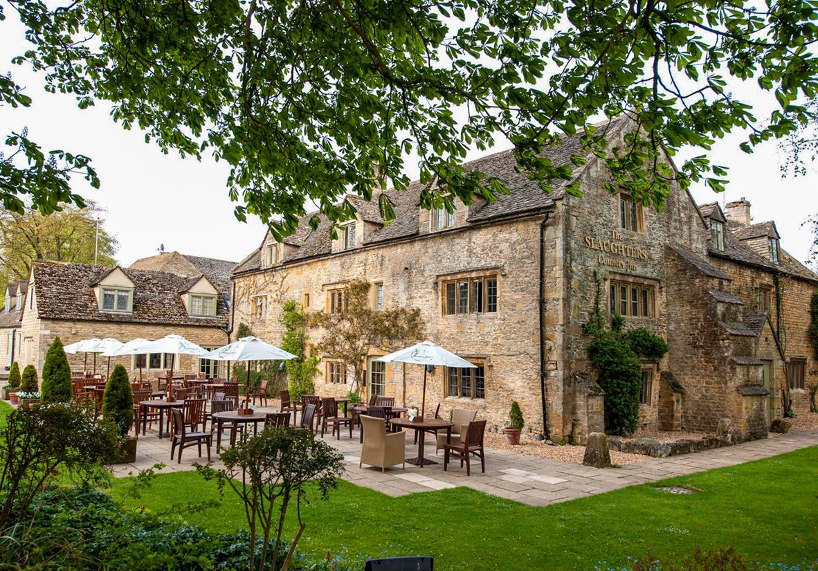 Stay at the famous Slaughters Inn