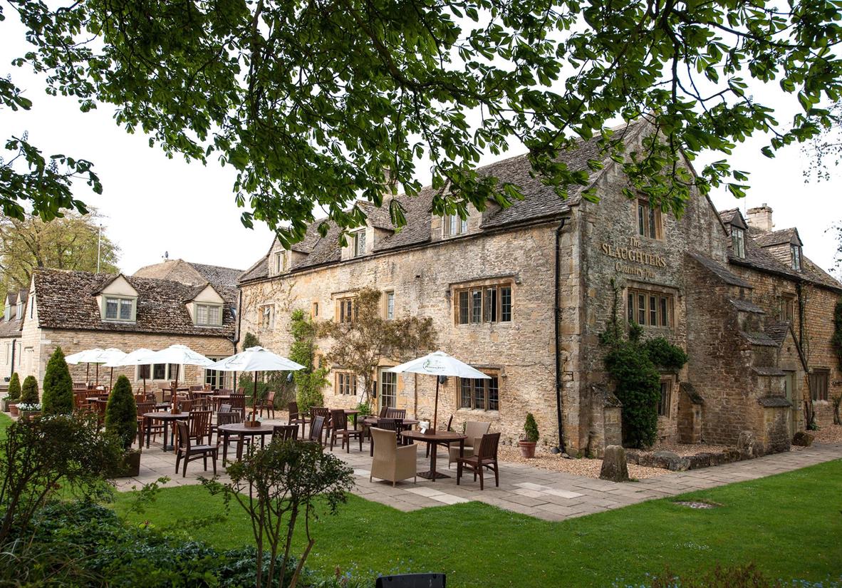 Stay at the famous Slaughters Inn