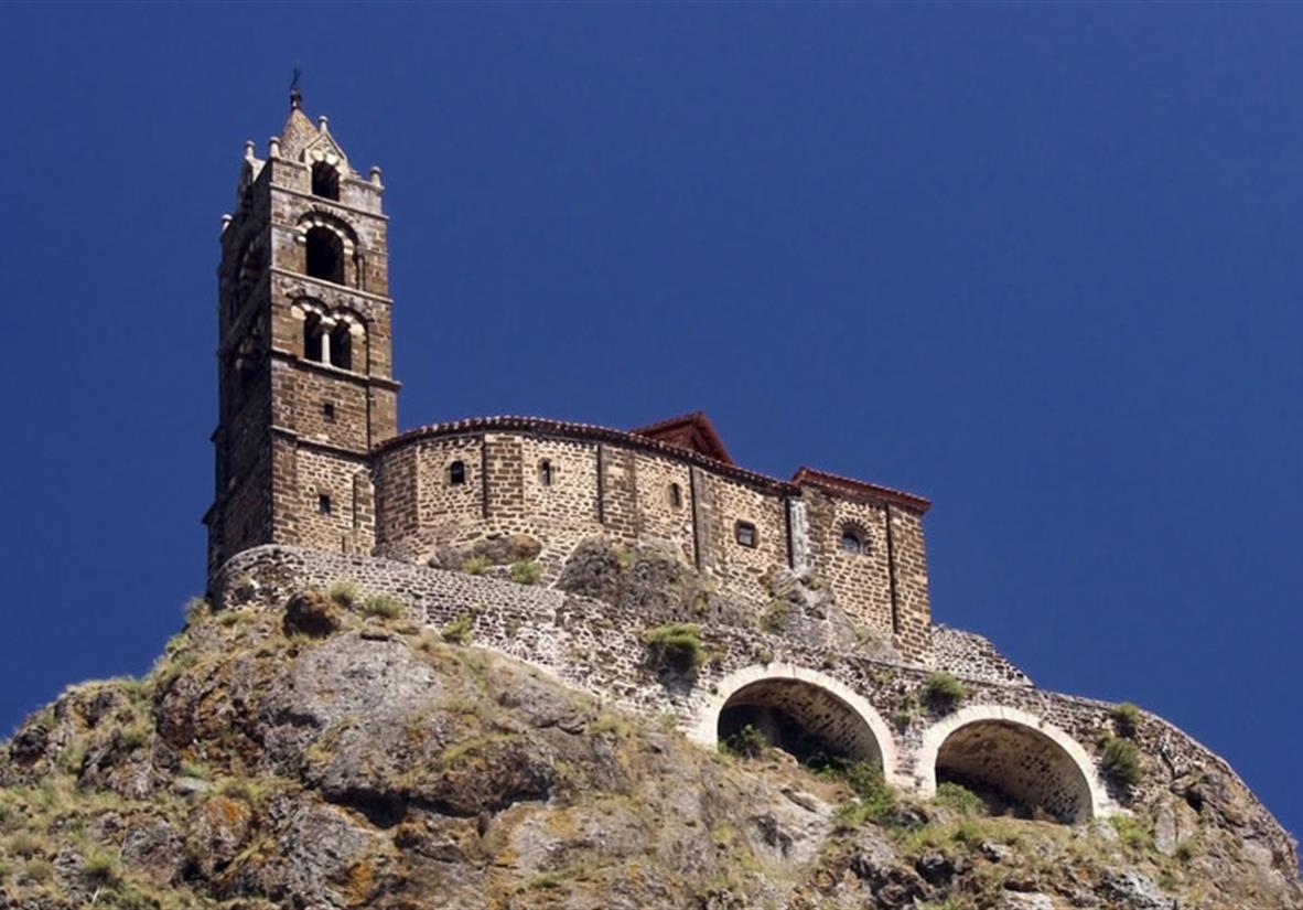 Church Saint-Michel d'Aiguilhe in Le Puy