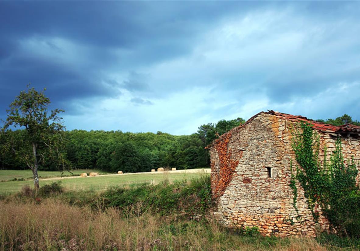 Stone huts (dolmens) of this region