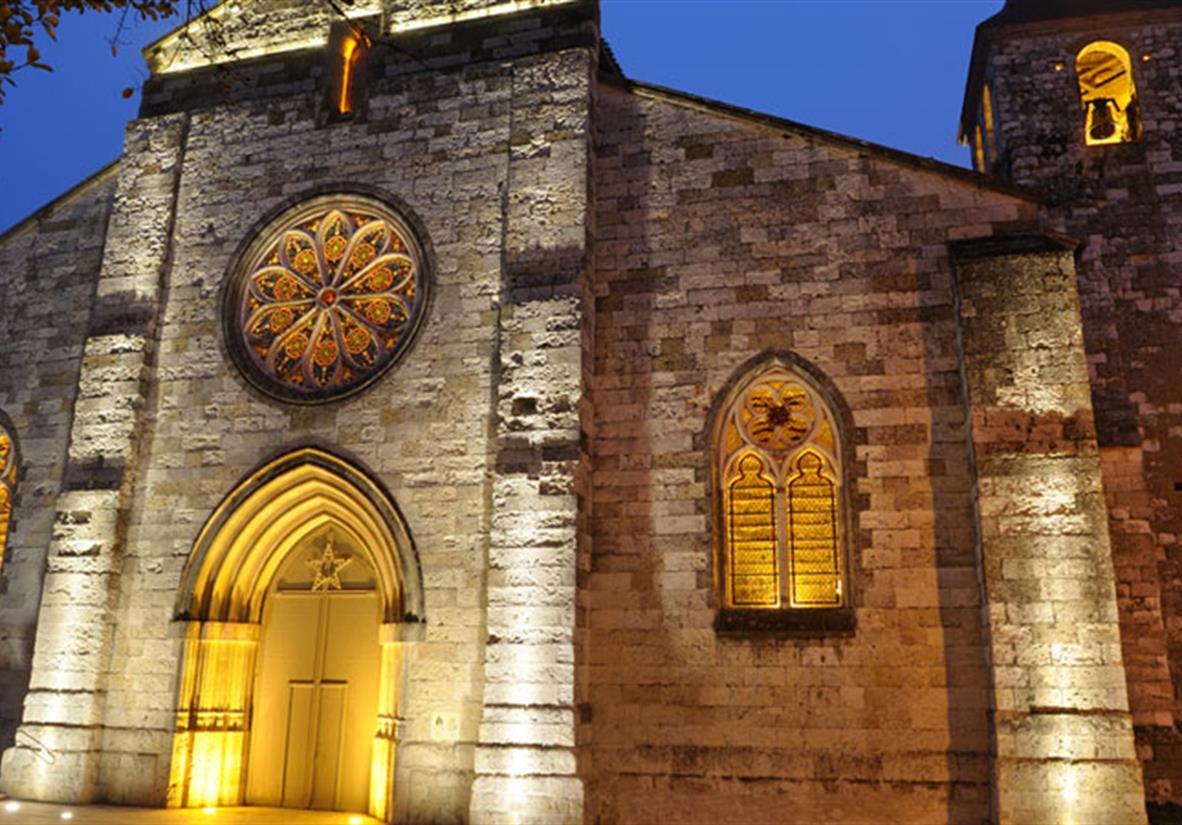 Pretty church in Auvillar