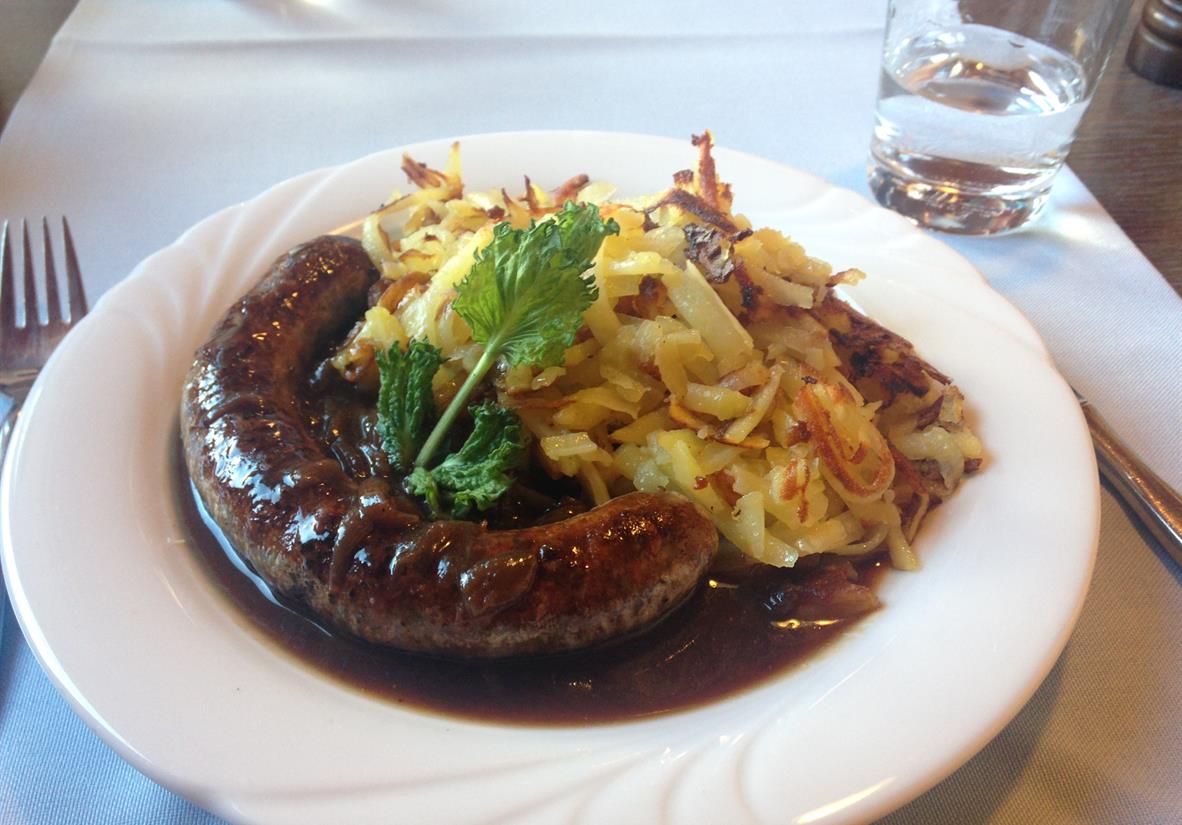 Bratwurst and Rosti