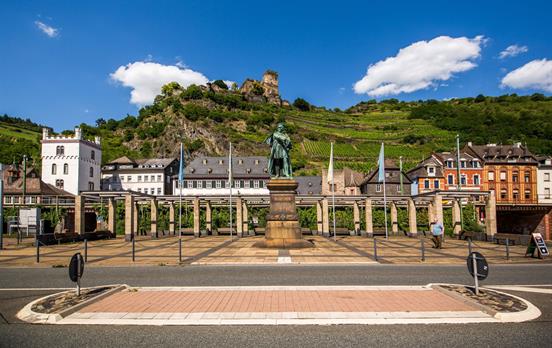 Fotograf: Henry Tornow, Rheinpromenade in Kaub