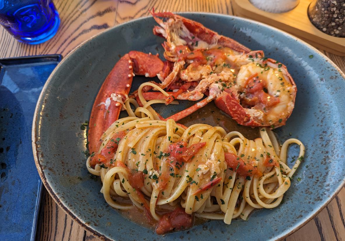 Lobster Dinner on the Amalfi Coast