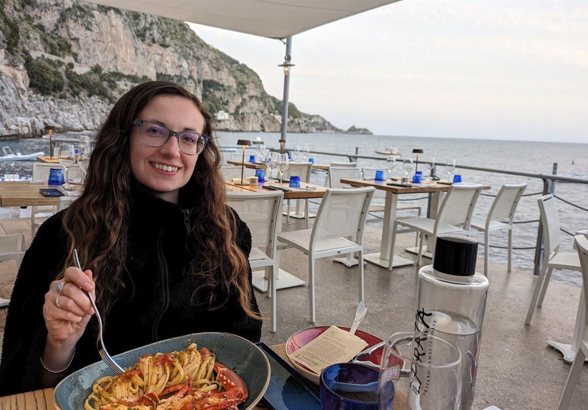 Meal with a view on the Amalfi Coast
