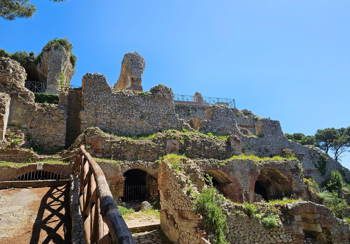 Villa Jovis, an ancient Roman palace on Capri