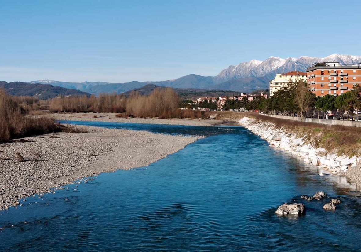 Aulla an den Flüssen Aullela und Magra