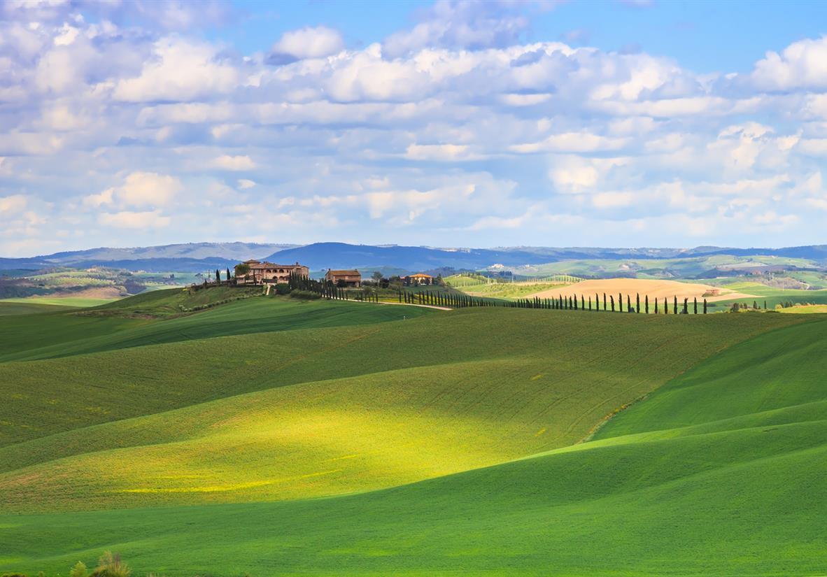 Weite Landschaften der Toskana