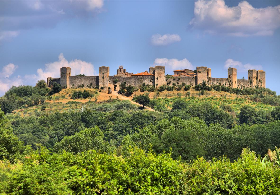 Blick auf Monteriggioni