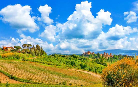 Herrliche Ausblicke auf der Via Francigena