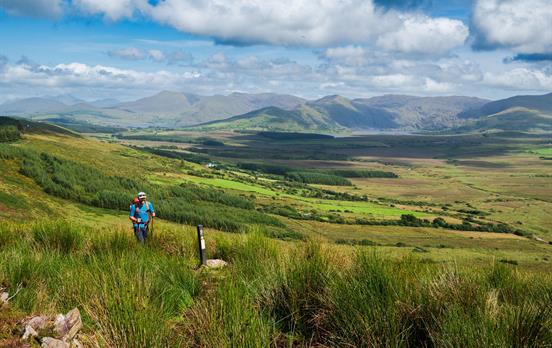 Hiking along the ridge to Waterville