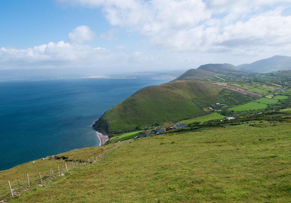 Views looking across to the Dingle Peninsula