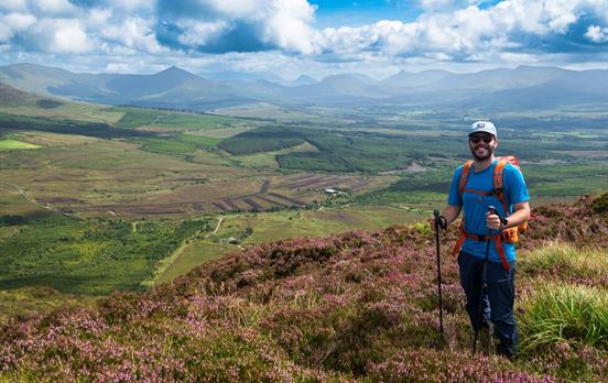 Walking along the ridge from Cahersiveen