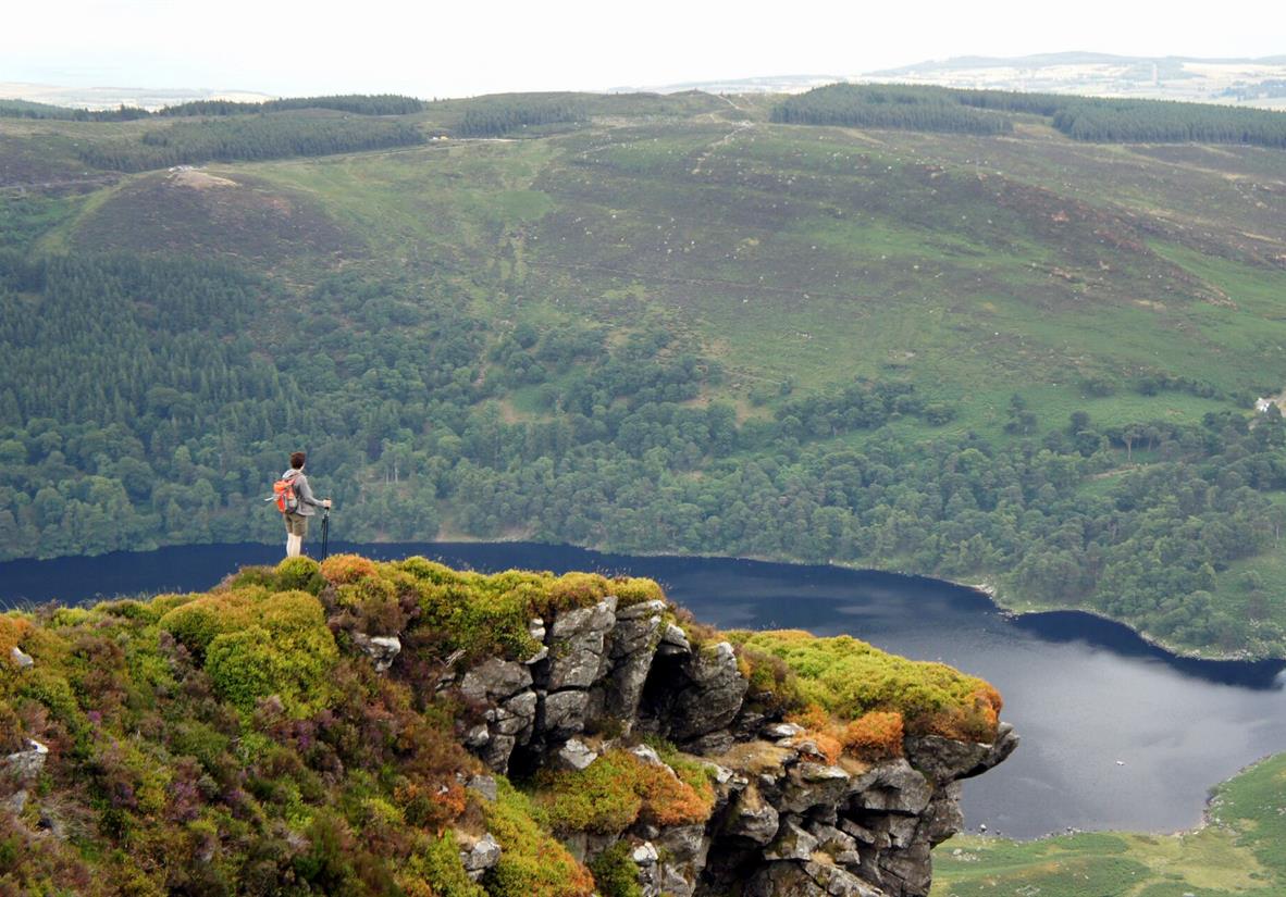 Above Lough Tay on the Wicklow Way