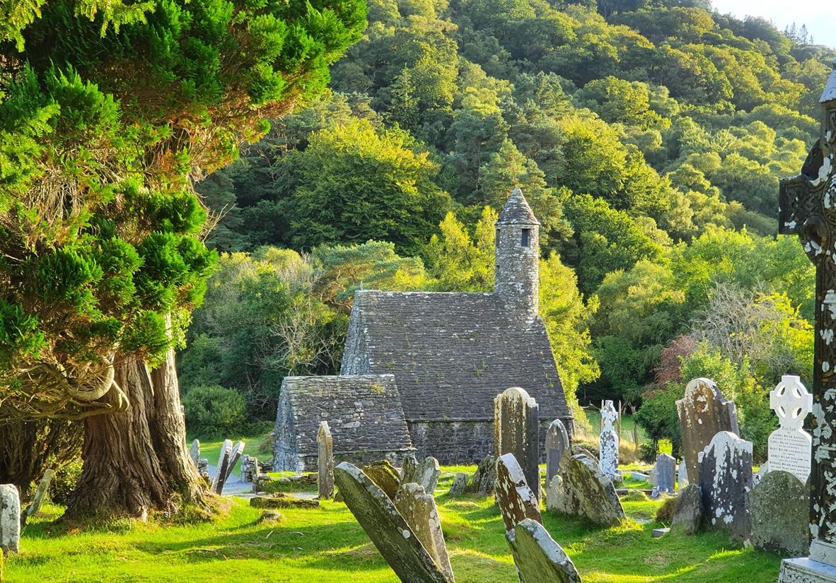 Monastic Site in Glendalough Valley