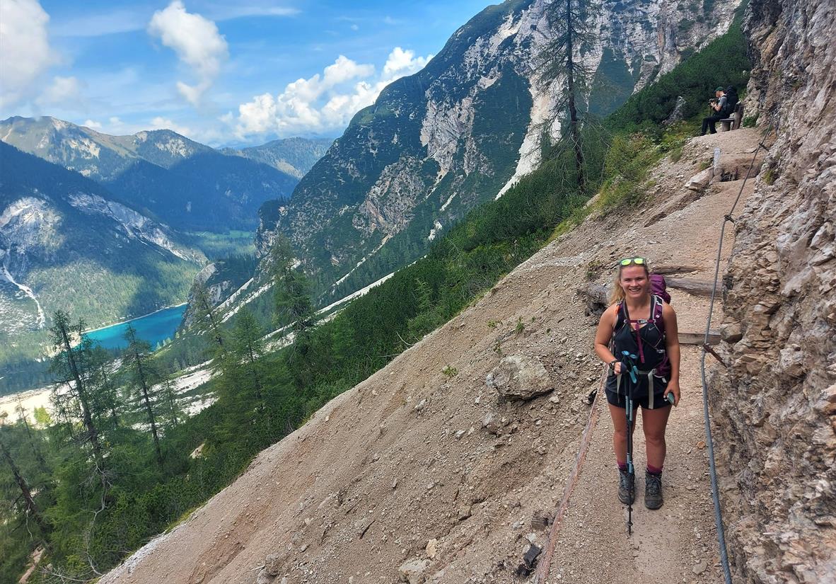 Hiker on the trail