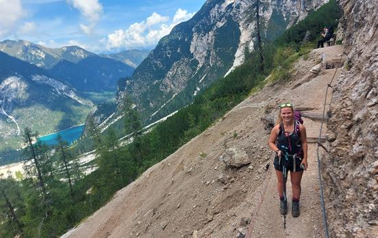 Hiker on the trail